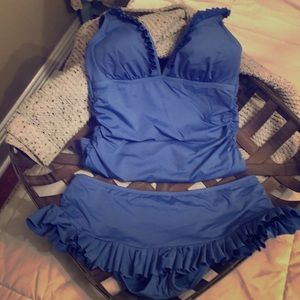 Periwinkle two piece bathing suit